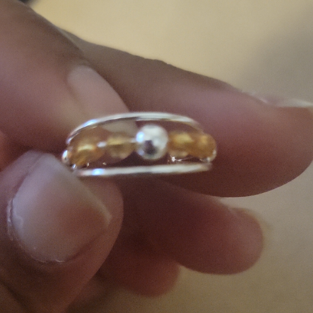 Elegant Silver and Gold Women's Ring